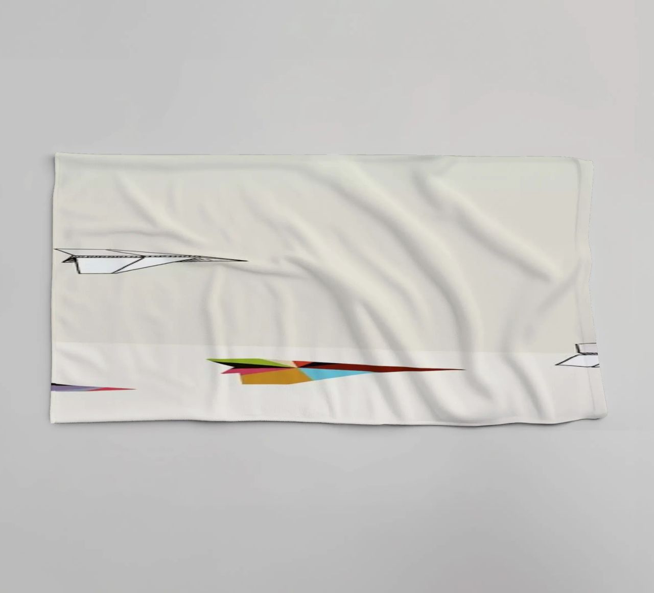 Walking Shadow - Paper Planes towel by Jason Ratliff