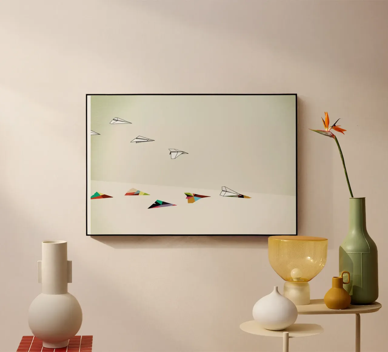 Walking Shadow - Paper Planes plexiglass da Jason Ratliff