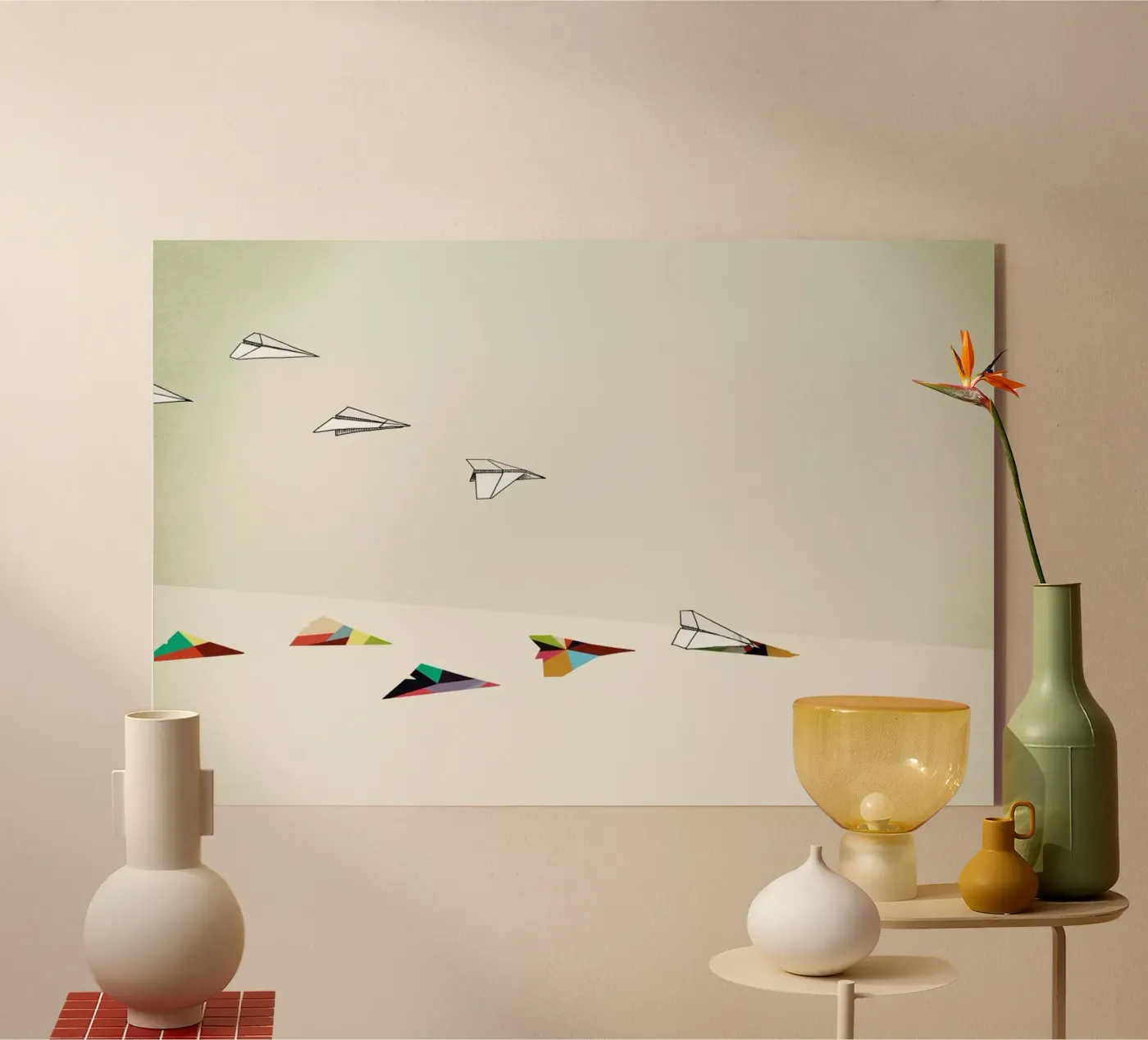 Walking Shadow - Paper Planes plexiglass da Jason Ratliff