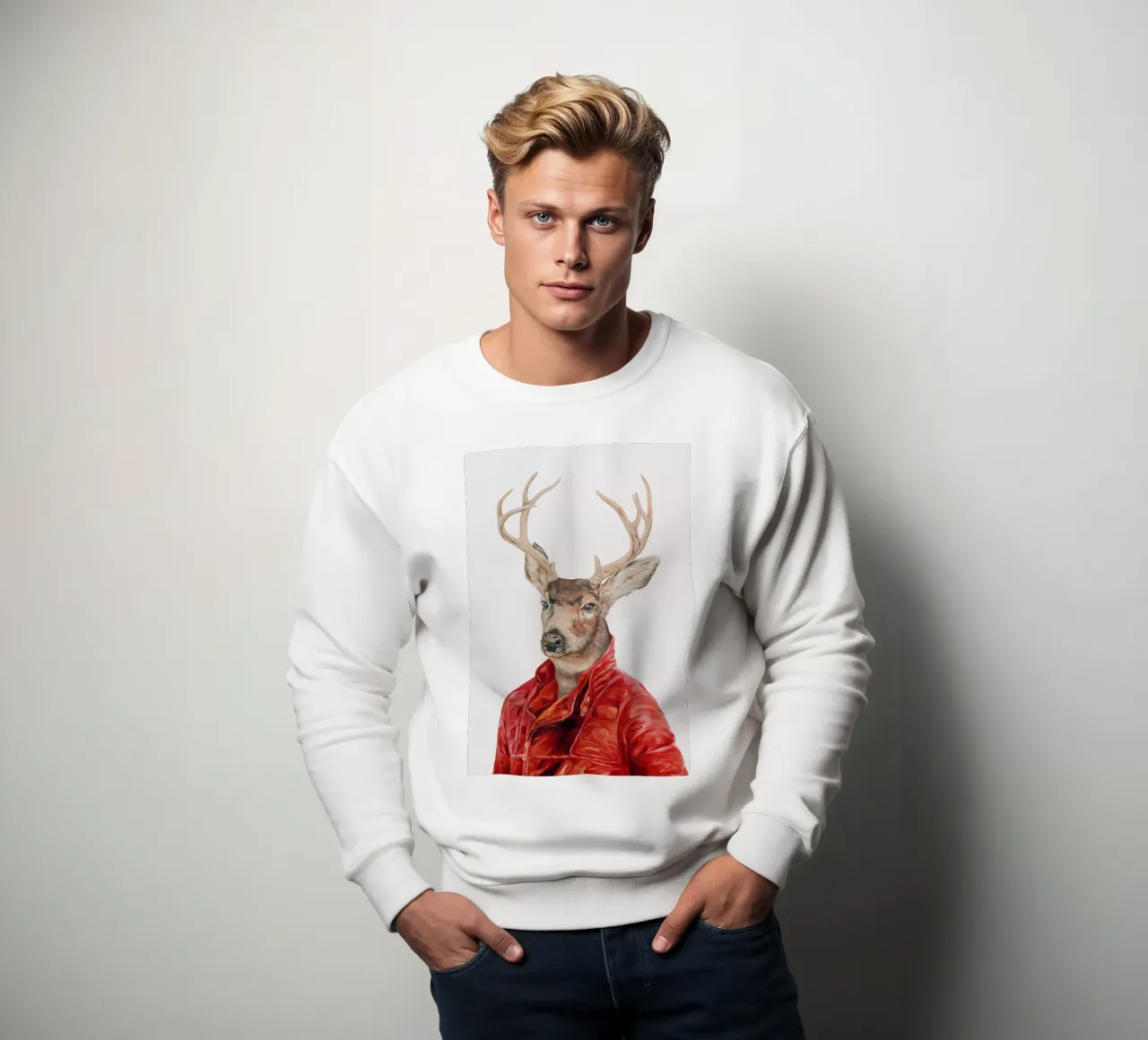 Cervo in pelle felpa da Animal Crew