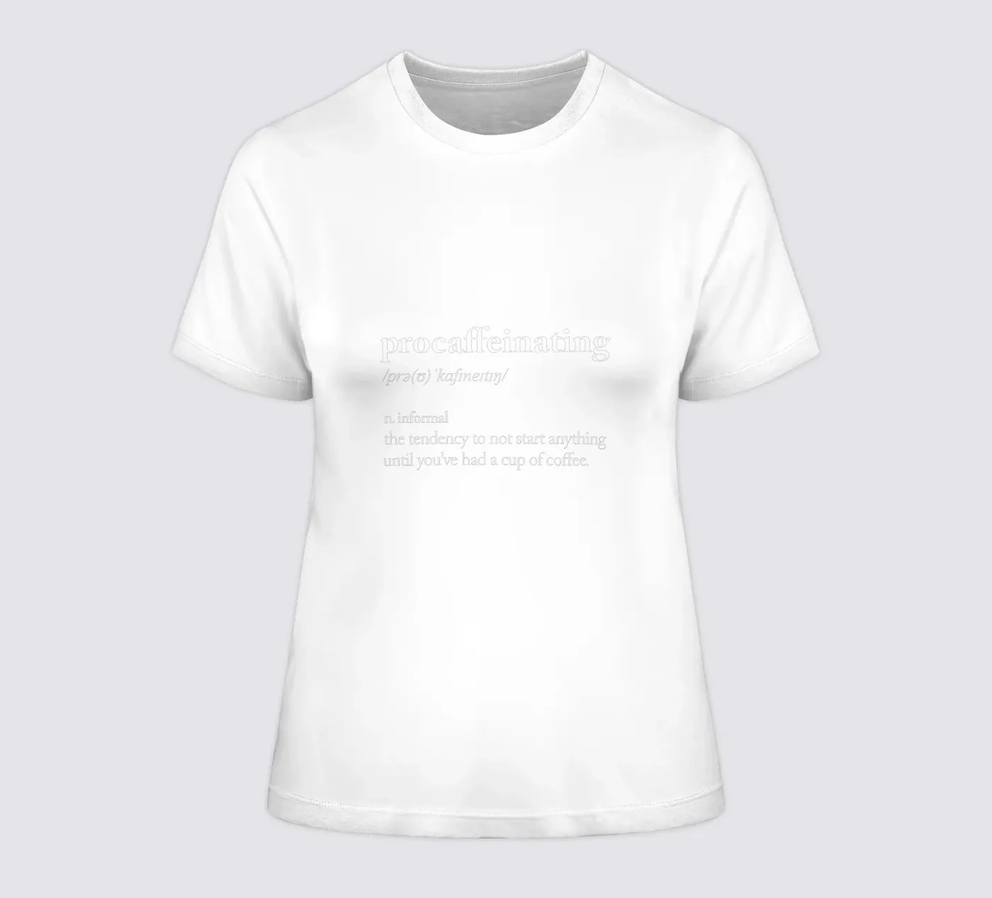 Procaffeinizzazione t-shirt da donna da THE MOTIVATED TYPE