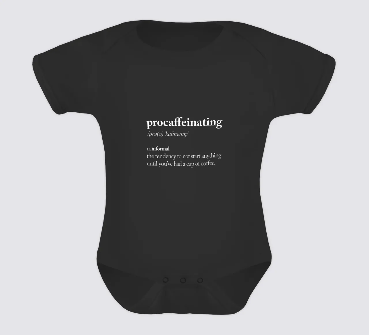 Procaféinisation body bébé de THE MOTIVATED TYPE