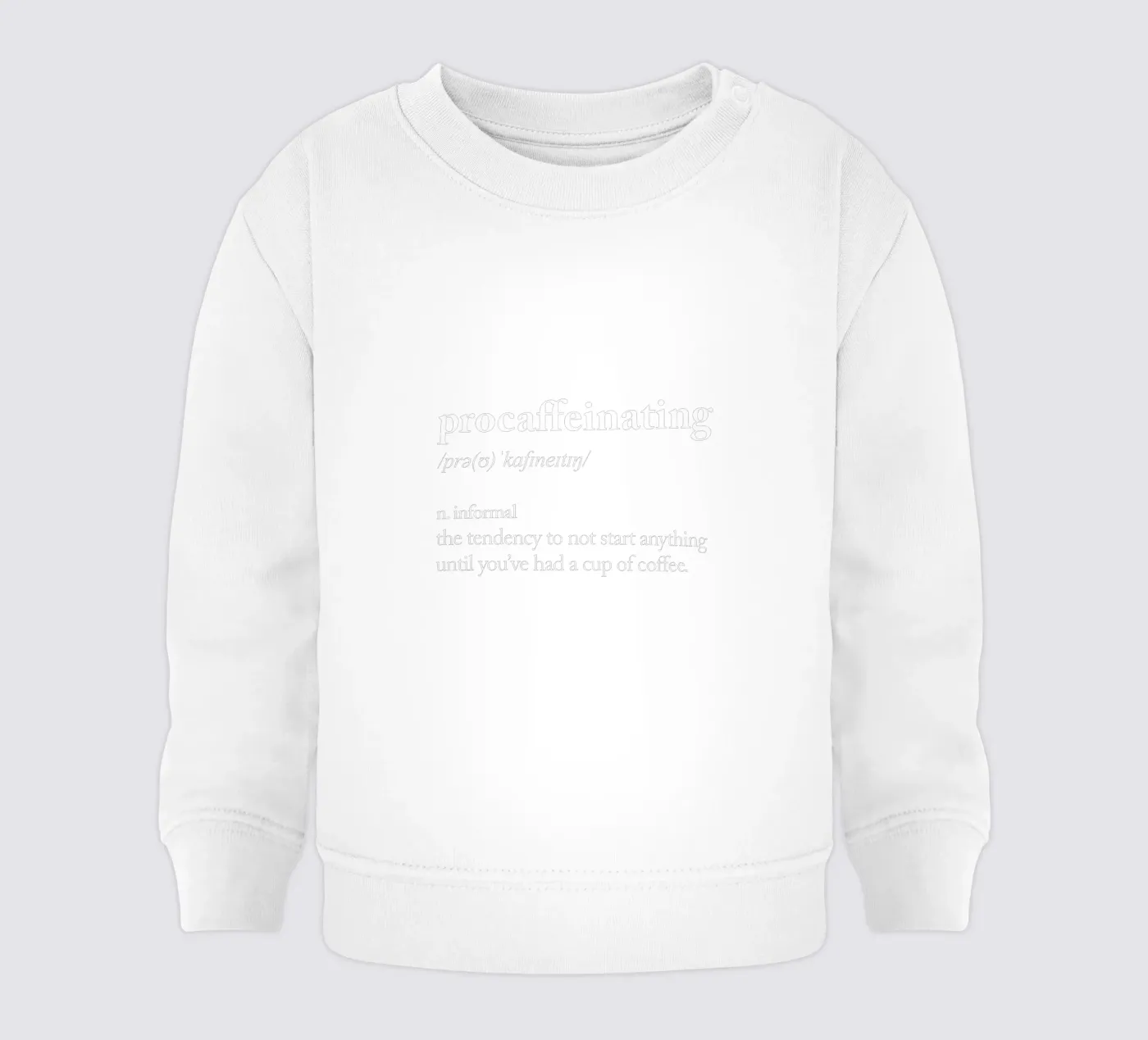 Procaffeinating sweat pour bébé de THE MOTIVATED TYPE