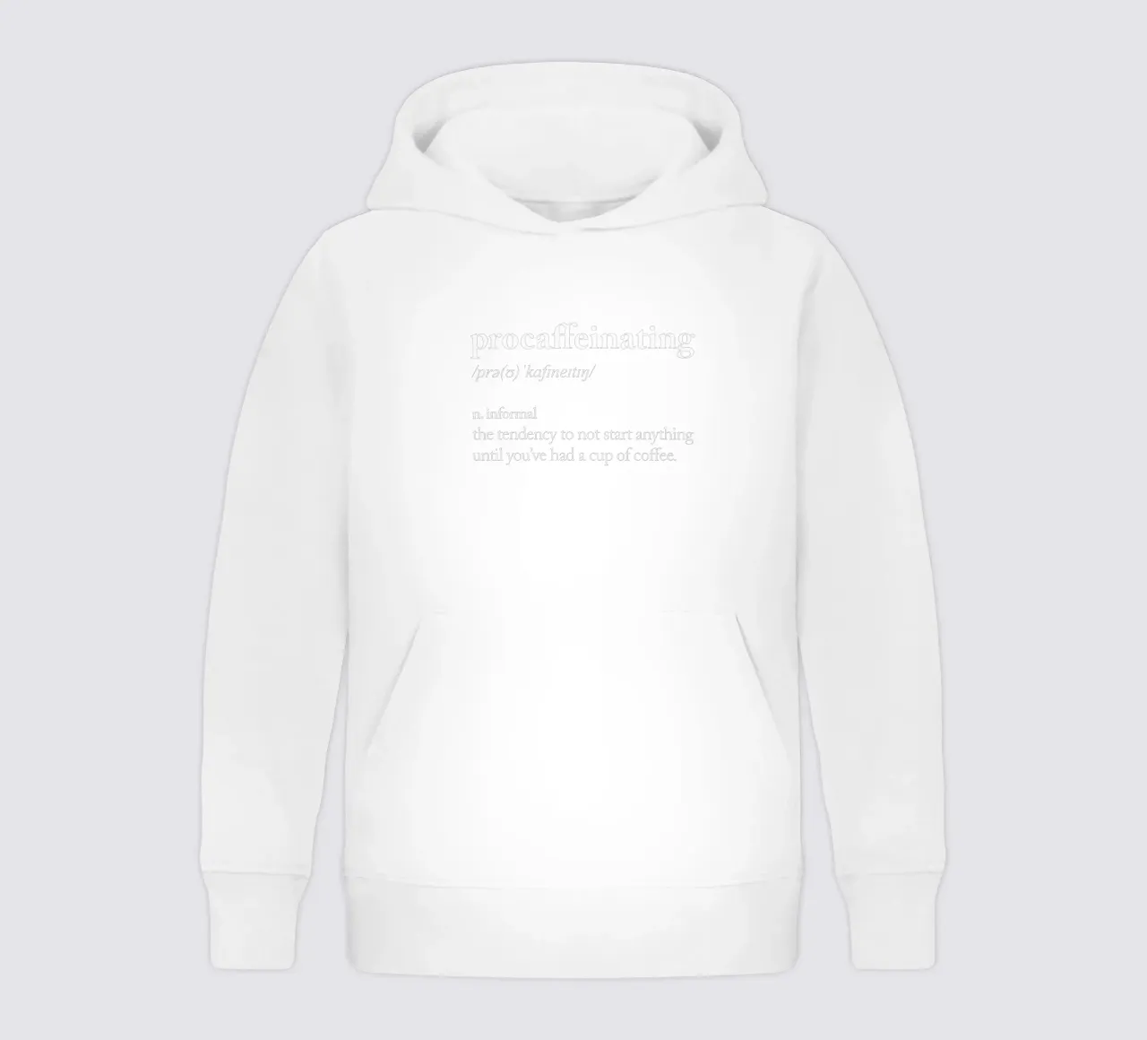 Procaffeinizzazione felpa bambino con cappuccio da THE MOTIVATED TYPE