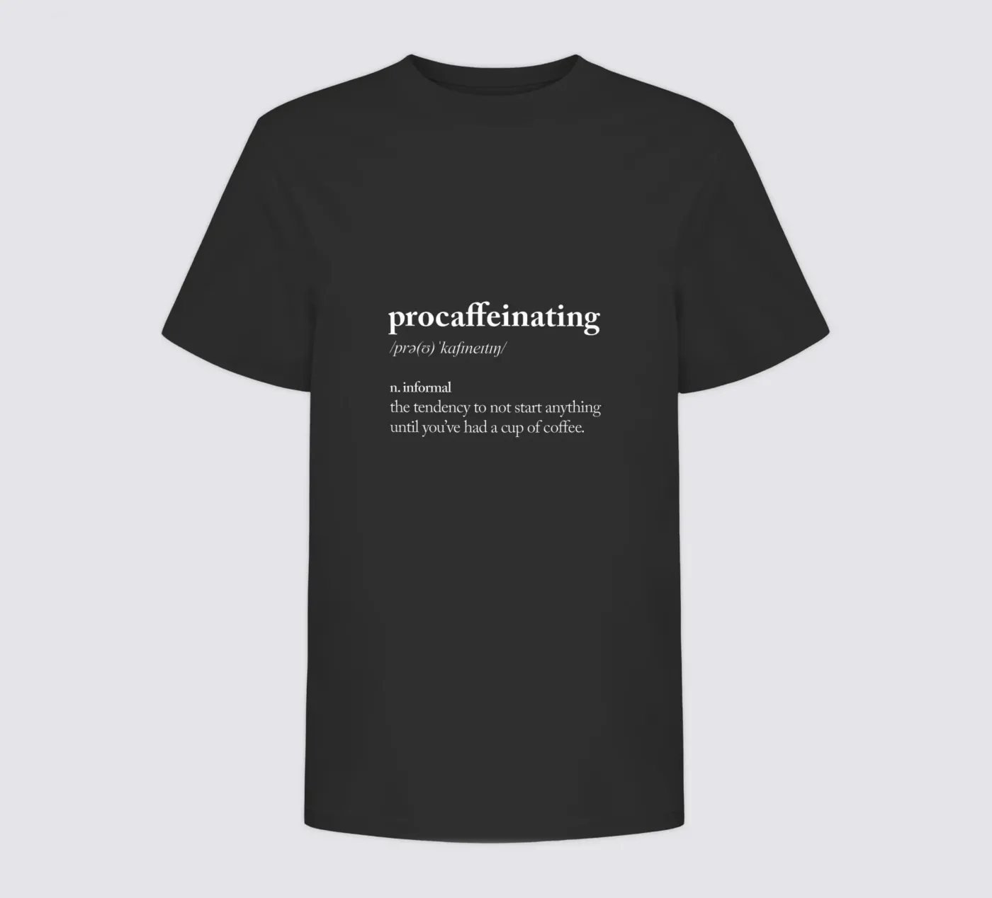 Procaffeinating Kinder T-Shirt von THE MOTIVATED TYPE