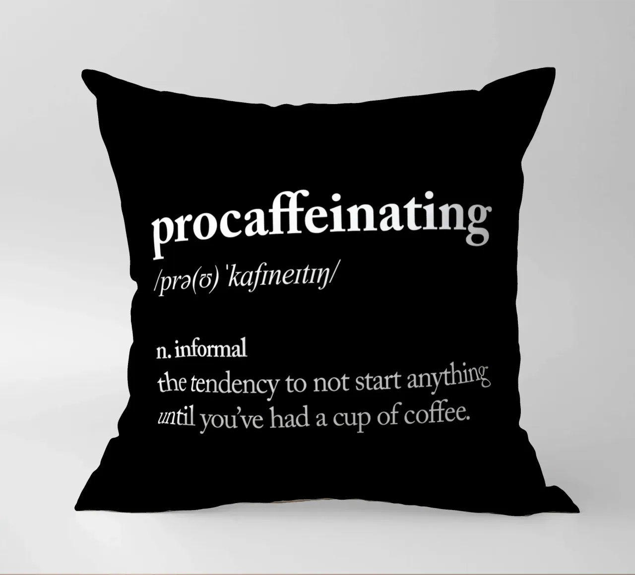 Procaffeinizzazione cuscino da THE MOTIVATED TYPE