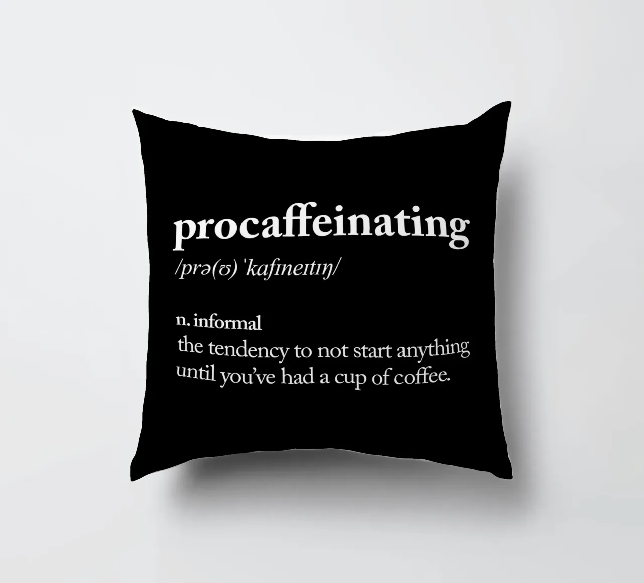 Procaffeinizzazione cuscino da THE MOTIVATED TYPE