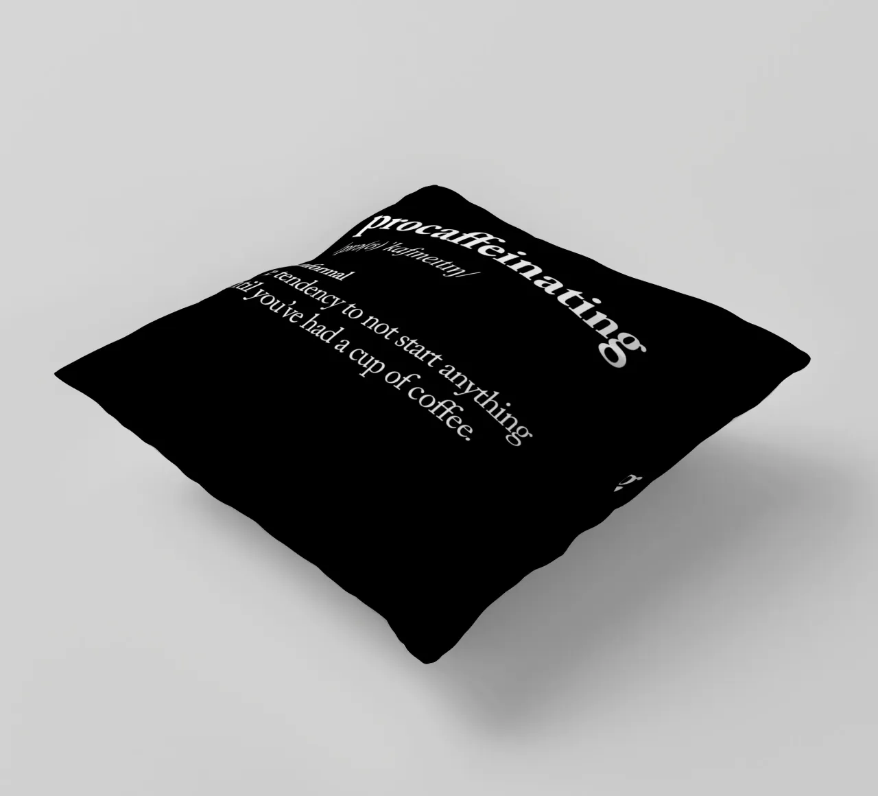 Procaffeinizzazione cuscino da THE MOTIVATED TYPE