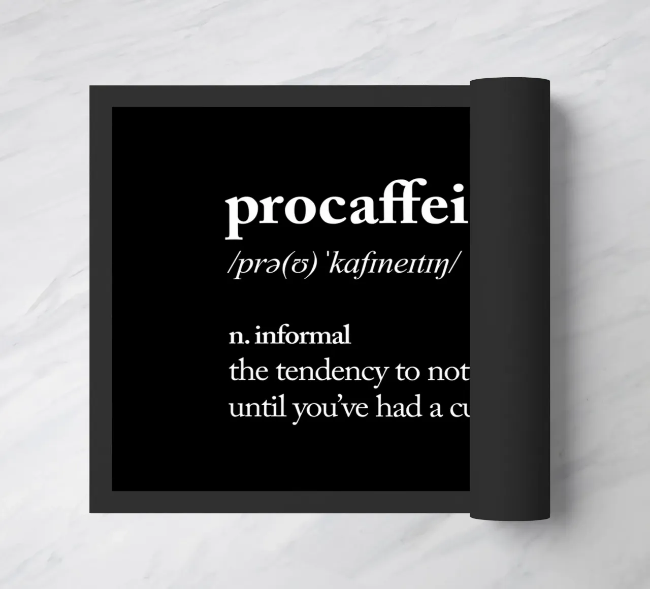 Procaffeinizzazione zerbino da THE MOTIVATED TYPE