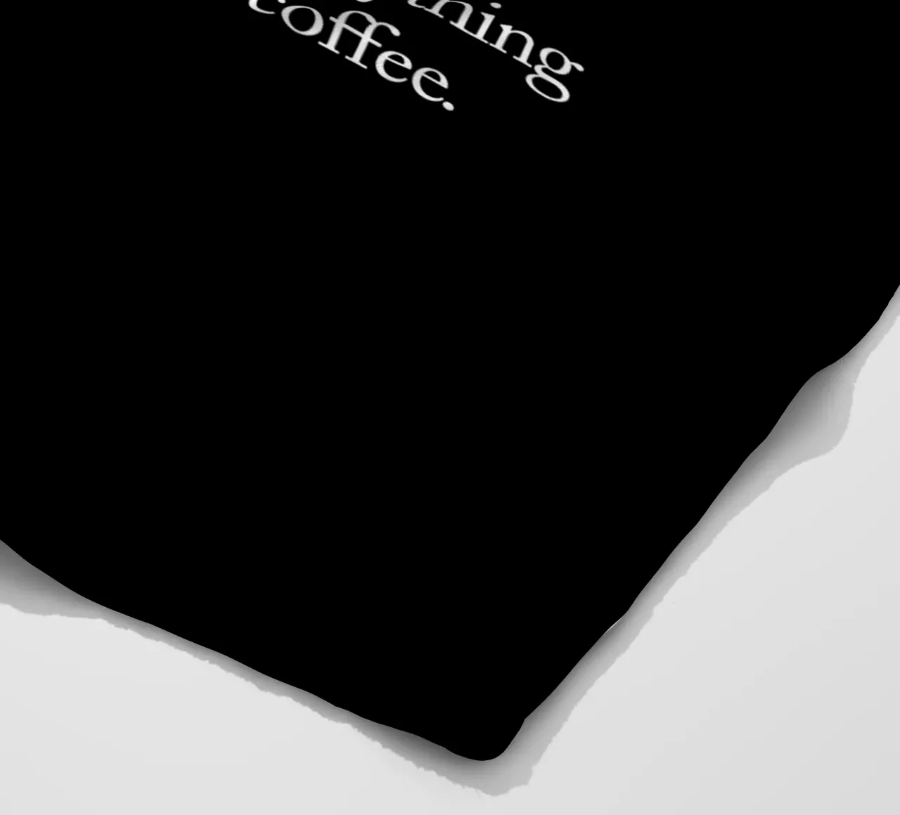 Procaffeinating fleece blanket by THE MOTIVATED TYPE
