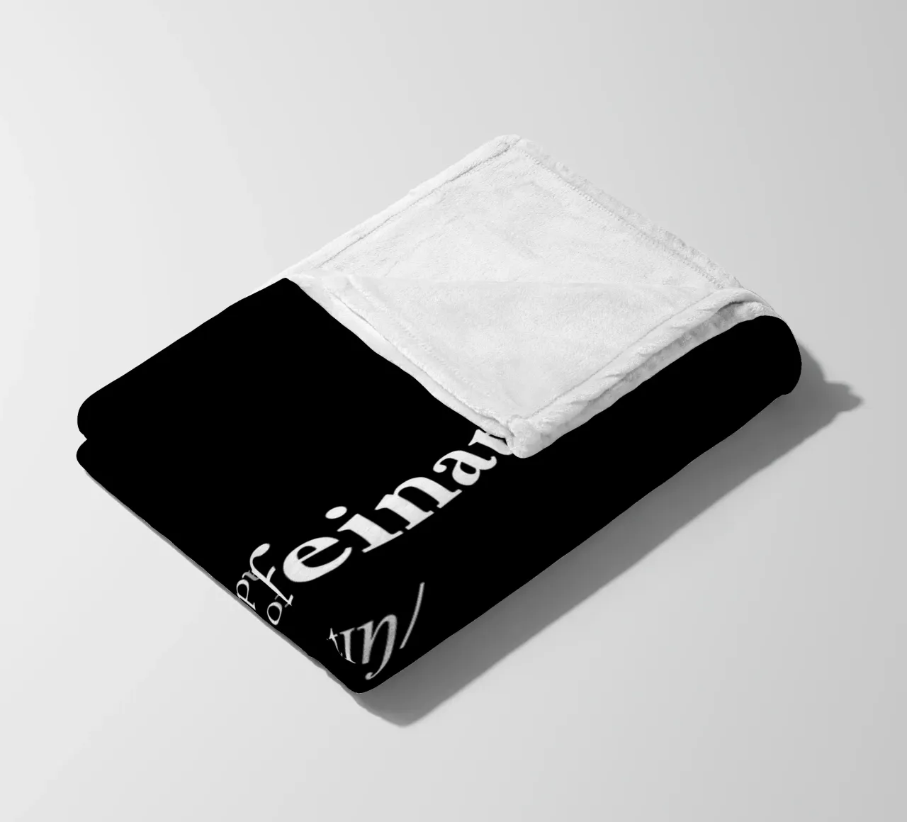 Procaffeinating fleece blanket by THE MOTIVATED TYPE