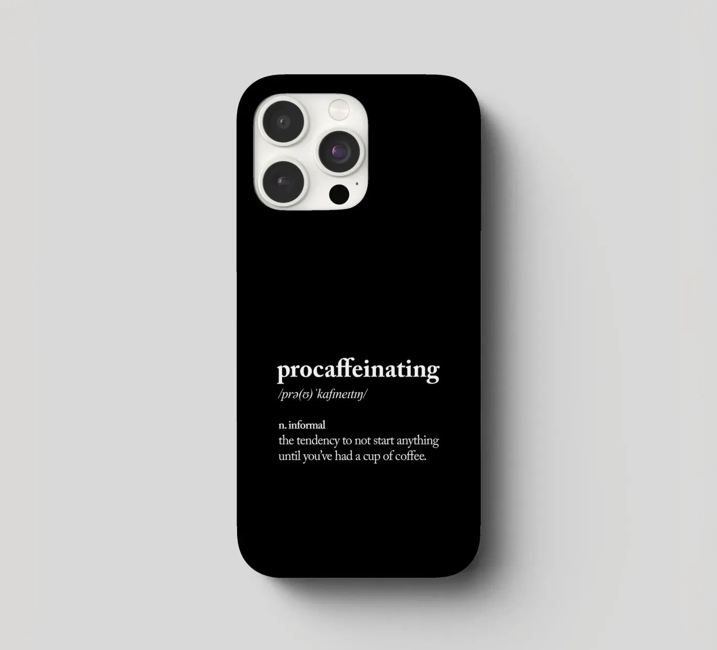 Procaffeinating iphone case by THE MOTIVATED TYPE