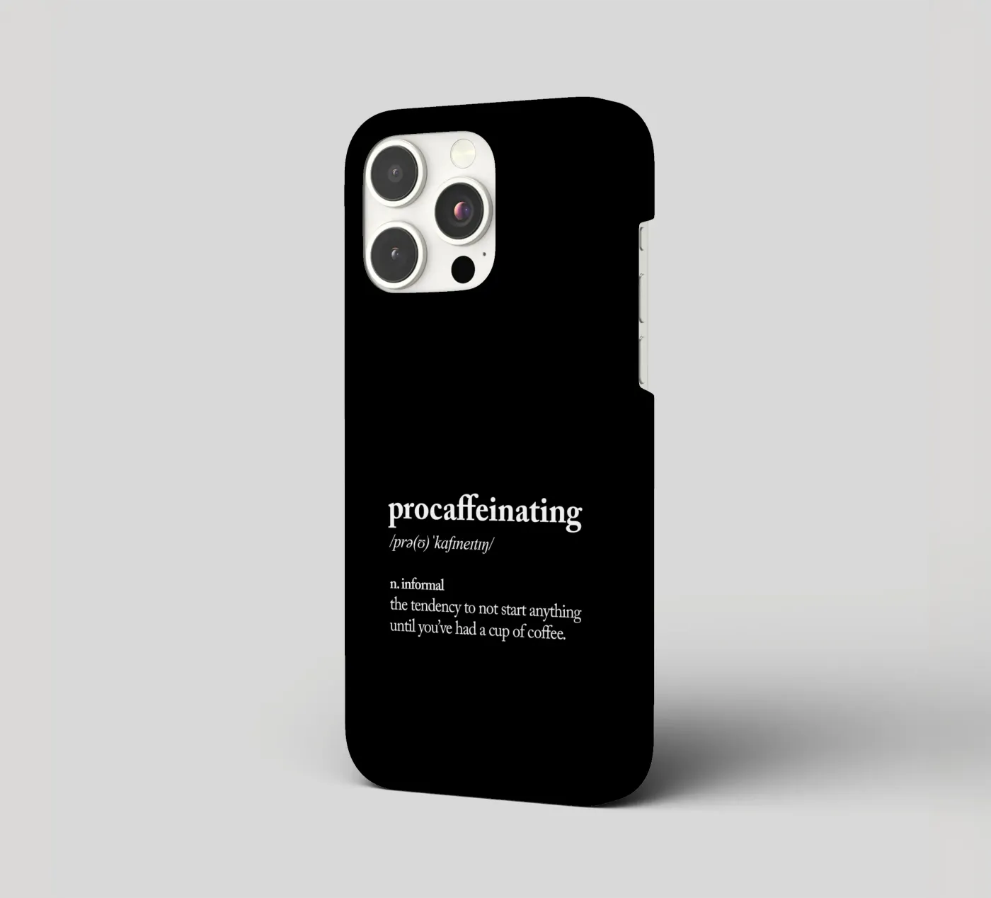 Procaffeinating iphone case by THE MOTIVATED TYPE