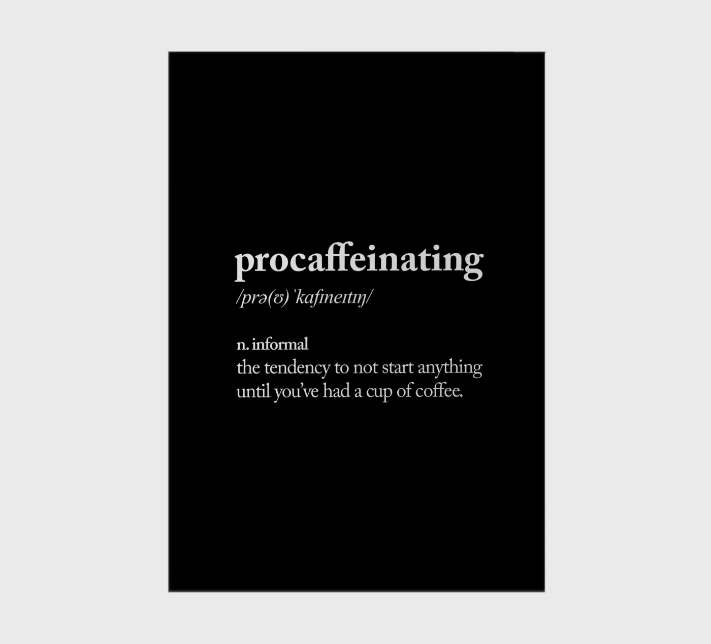 Procaffeinating carnet de THE MOTIVATED TYPE