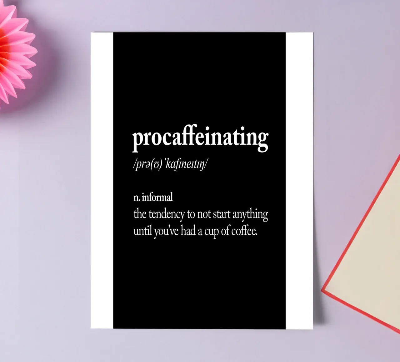 Procaffeinating sticker sheet by THE MOTIVATED TYPE