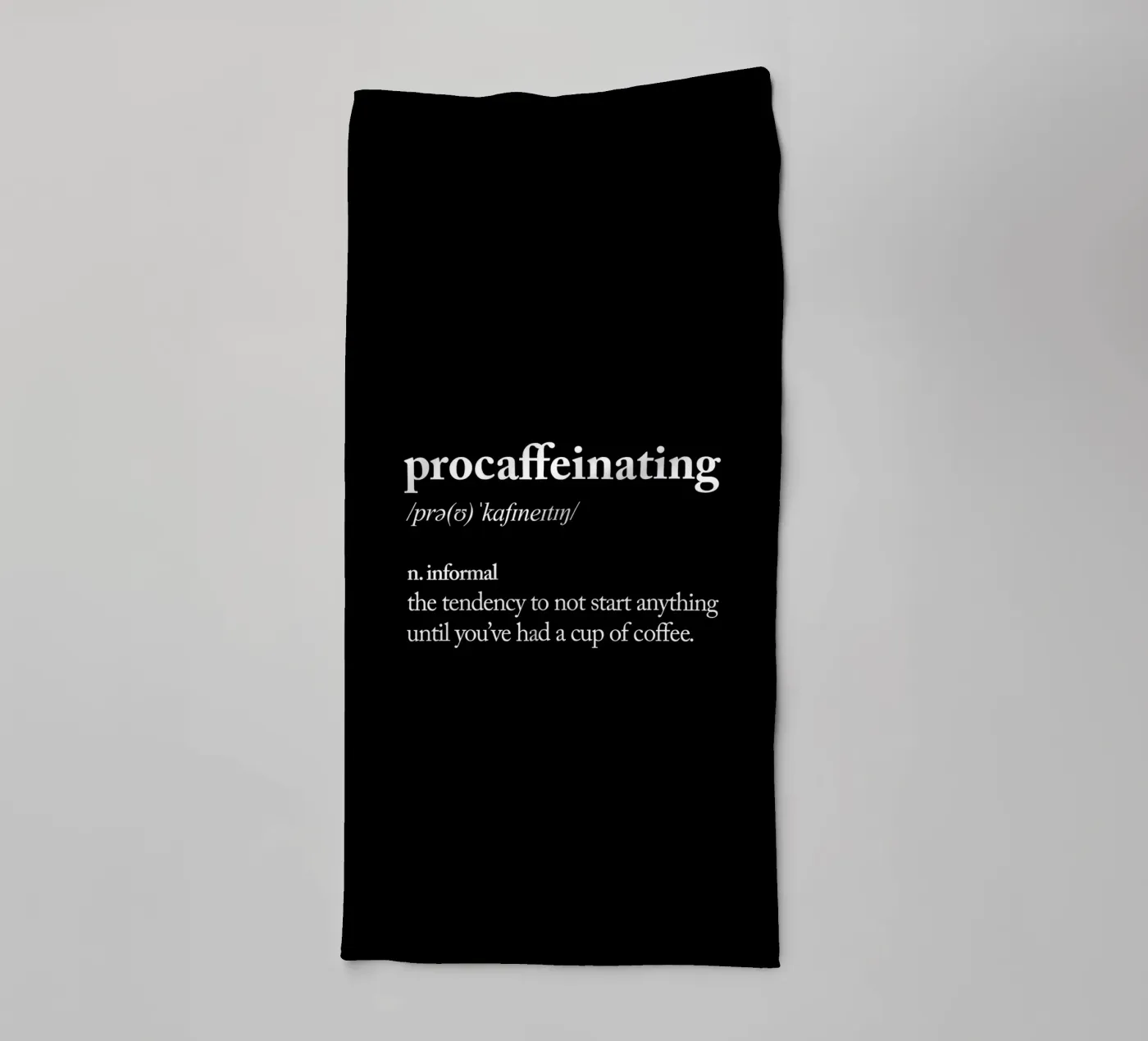 Procaféinisation serviette de bain de THE MOTIVATED TYPE