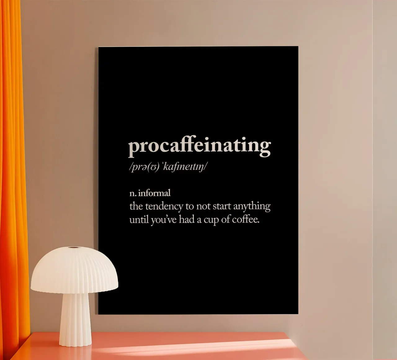 Procaféinisation plexiglas de THE MOTIVATED TYPE