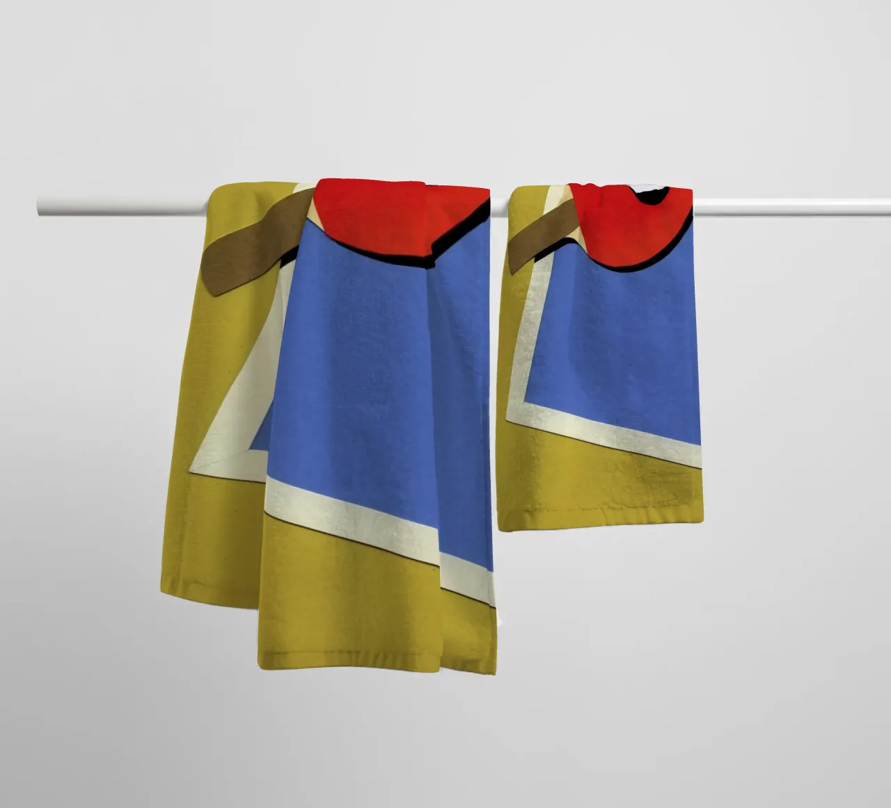 Table Tennis Team Red towel by Rosi Feist