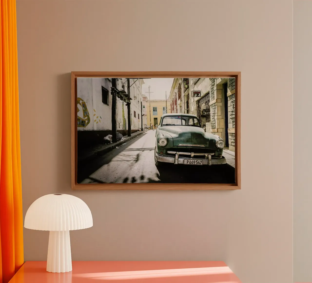 Classic Cuban Ride tela con Cornice a cassetta da Philipp Reinhard