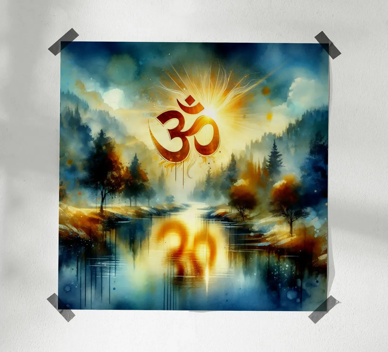 Om & Natura - Bach - Stile acquerello carta hahnemühle da spiritual