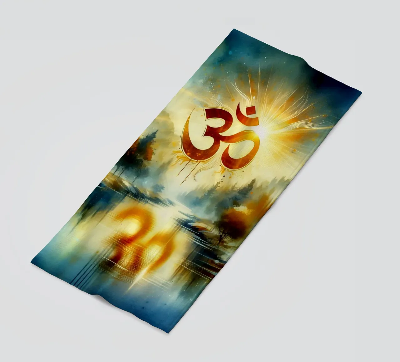Om & Natura - Bach - Stile acquerello telo mare da spiritual