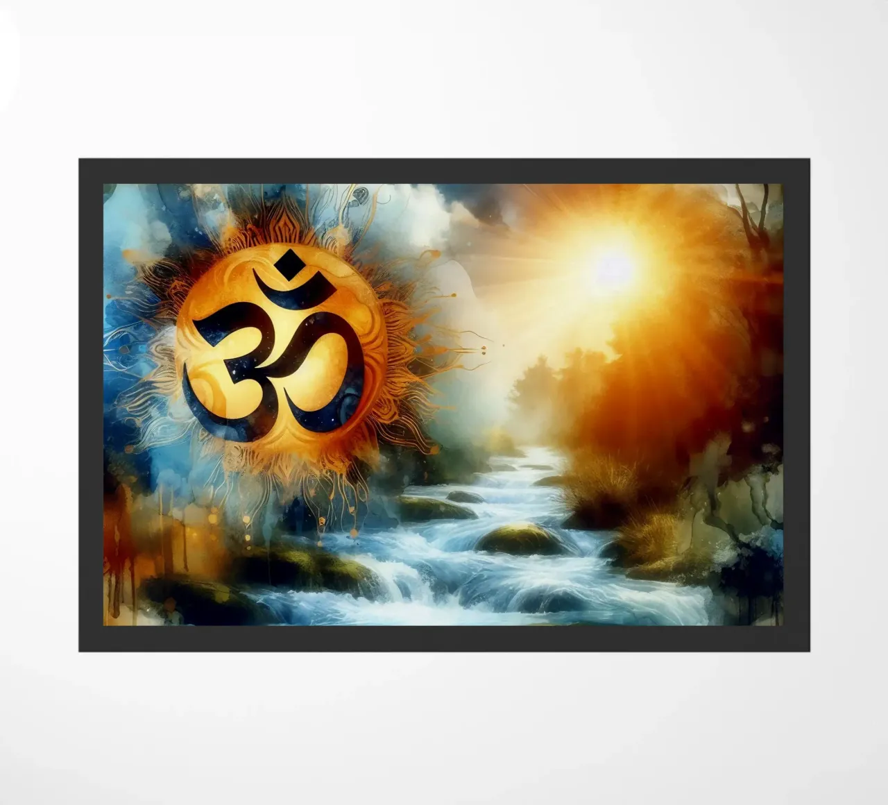Om & Natura - Bach - Stile acquerello zerbino da spiritual