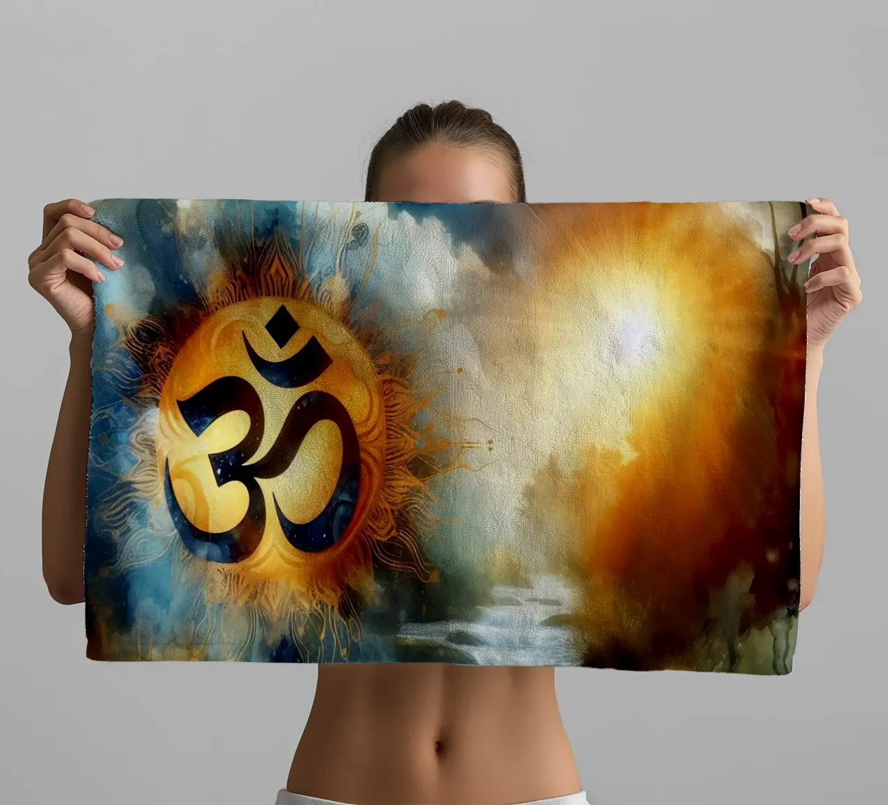 Om & Nature - Bach - Acuarela toalla de baño de spiritual