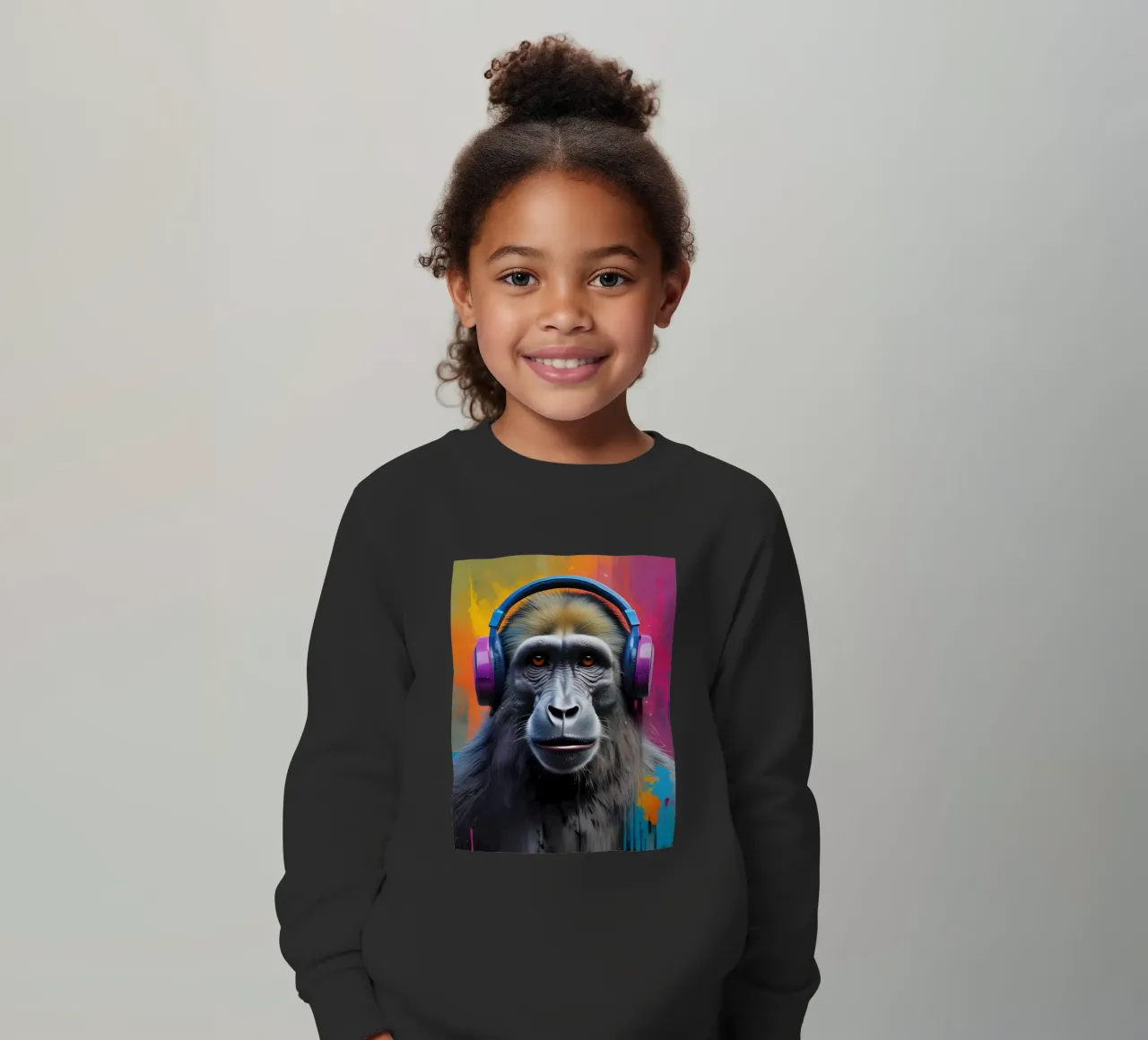 Babbuino in cuffia felpa bambino da MakArena