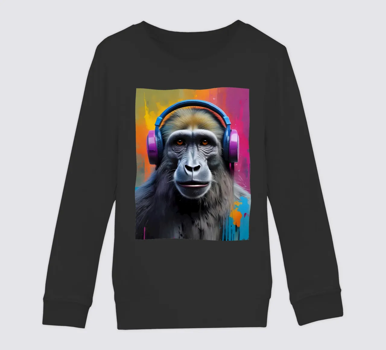 Babbuino in cuffia felpa bambino da MakArena