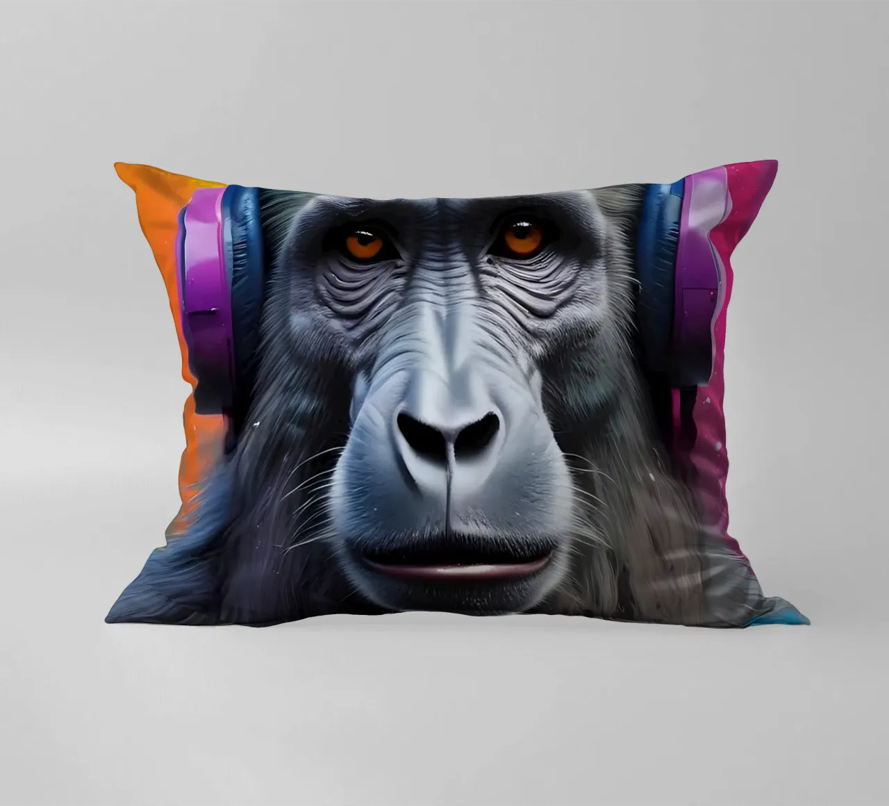 Babbuino in cuffia cuscino da MakArena