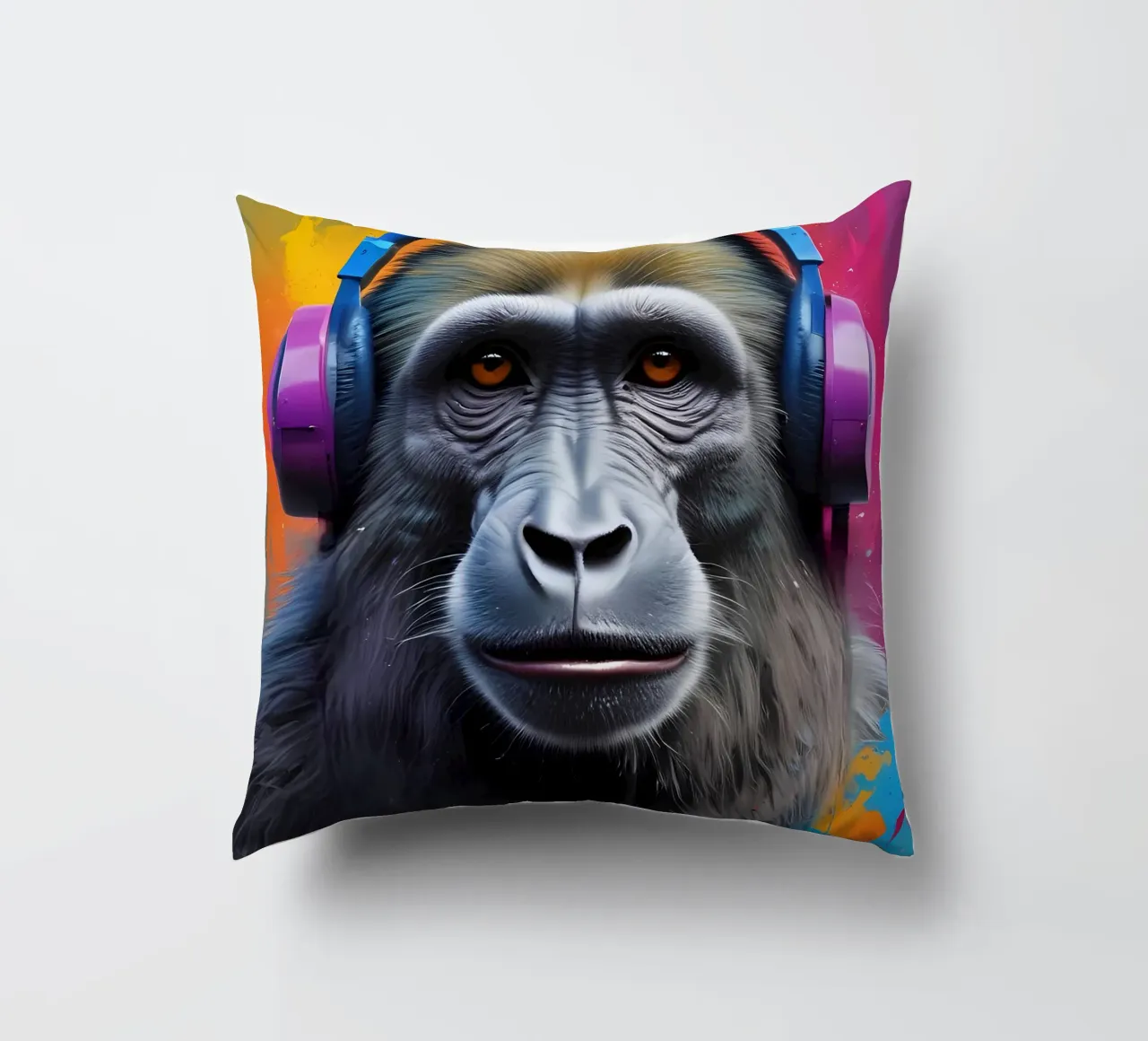 Babbuino in cuffia cuscino da MakArena