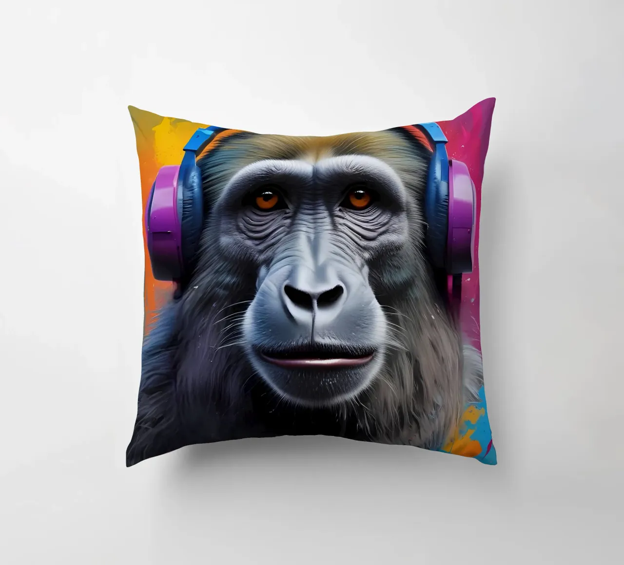 Babbuino in cuffia cuscino da MakArena