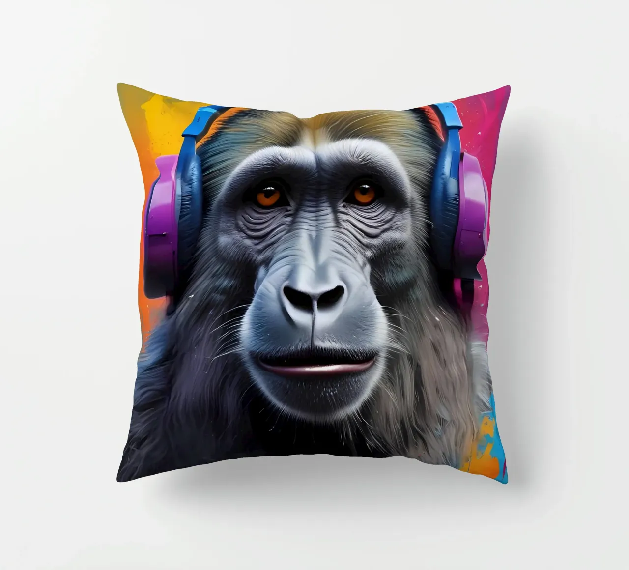 Babbuino in cuffia cuscino da MakArena