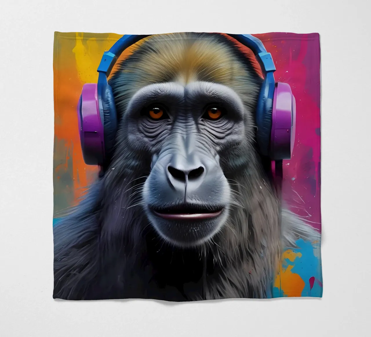 Babbuino in cuffia coperta in pile da MakArena