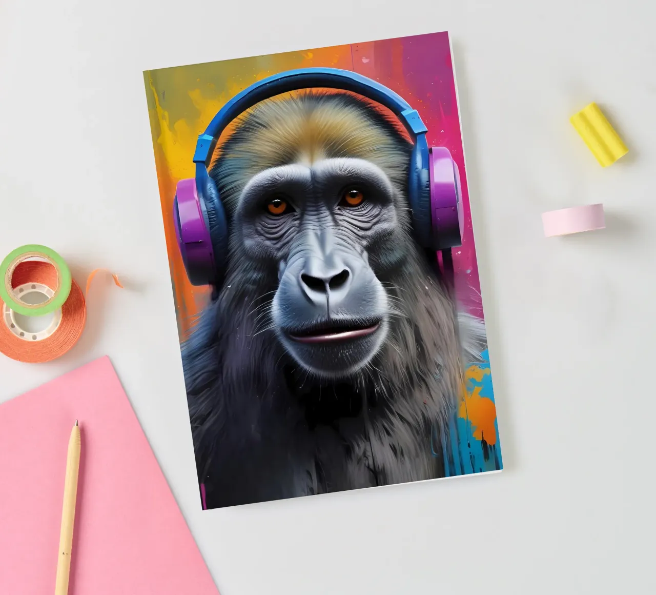 Babbuino in cuffia diario da MakArena