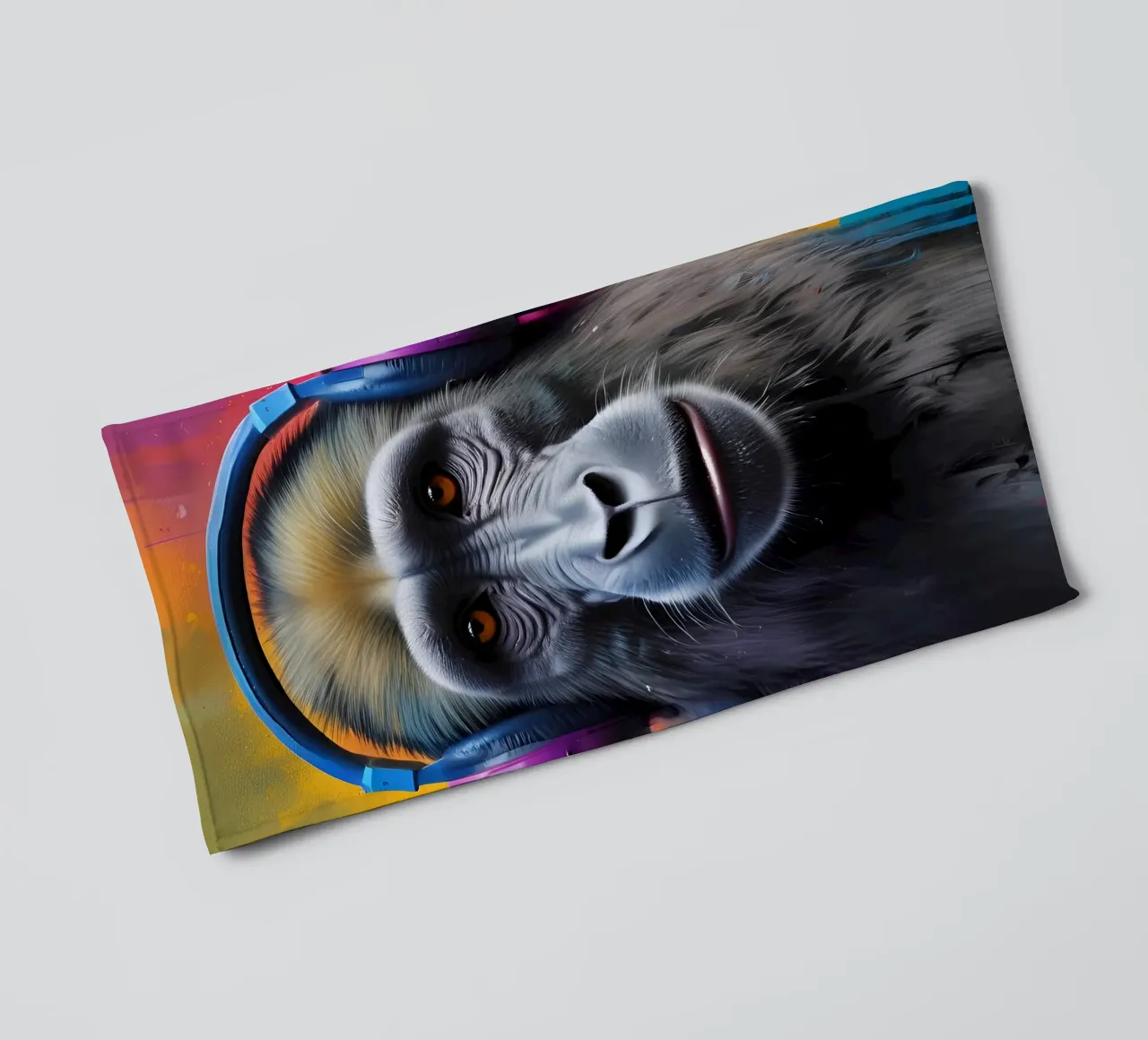 Babbuino in cuffia asciugamano da bagno da MakArena