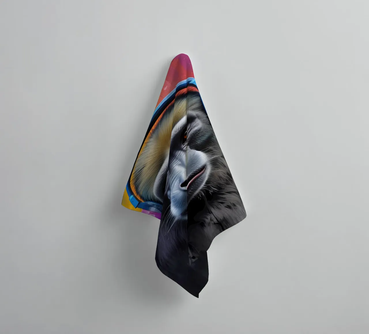 Babbuino in cuffia asciugamano da bagno da MakArena