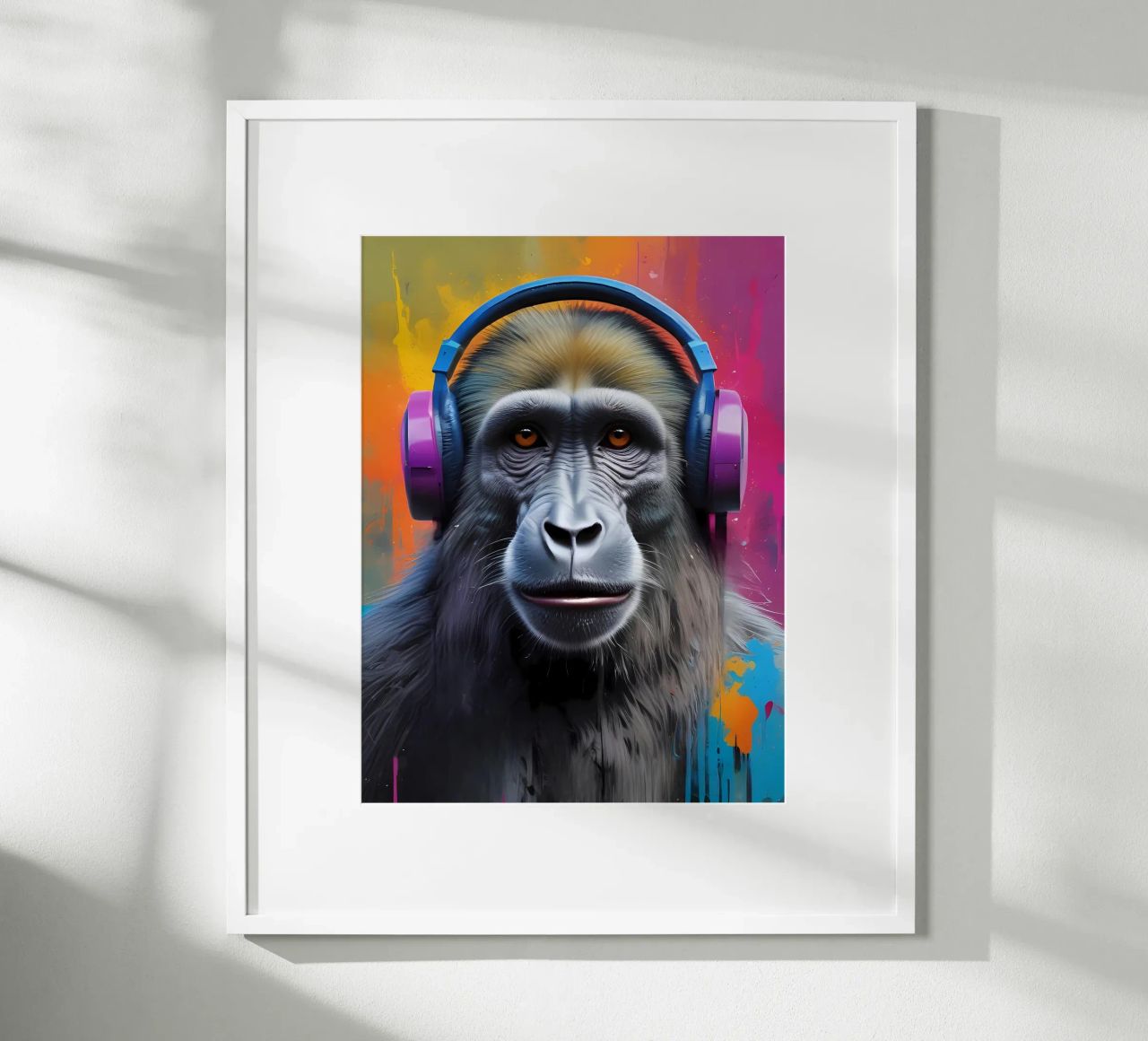 Babbuino in cuffia poster da MakArena