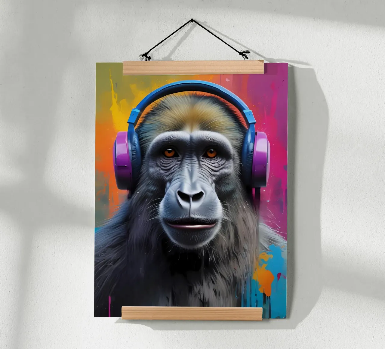 Babbuino in cuffia carta hahnemรผhle da MakArena