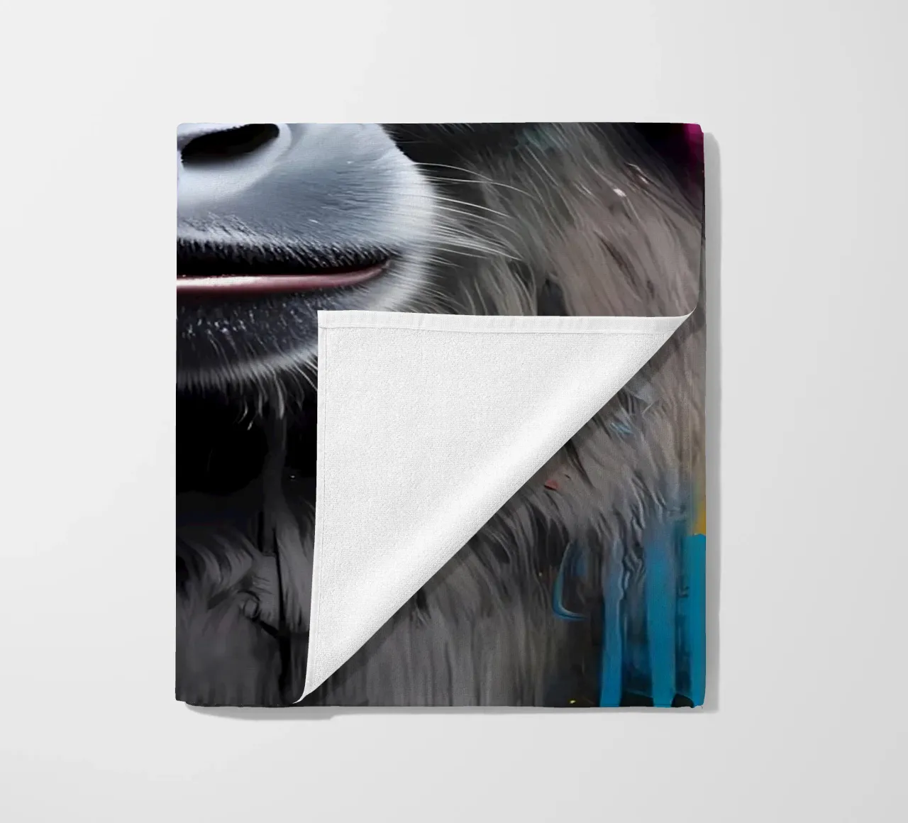 Babbuino in cuffia telo mare da MakArena