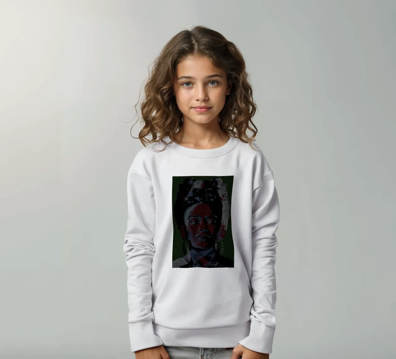 Frida kids sweatshirt by Robotic Ewe