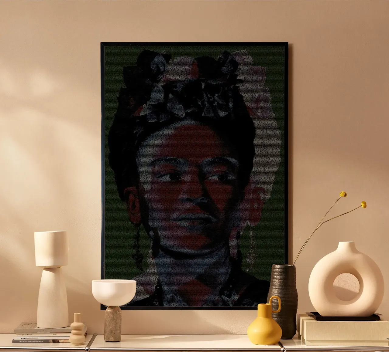 Frida poster con telaio in legno da Robotic Ewe