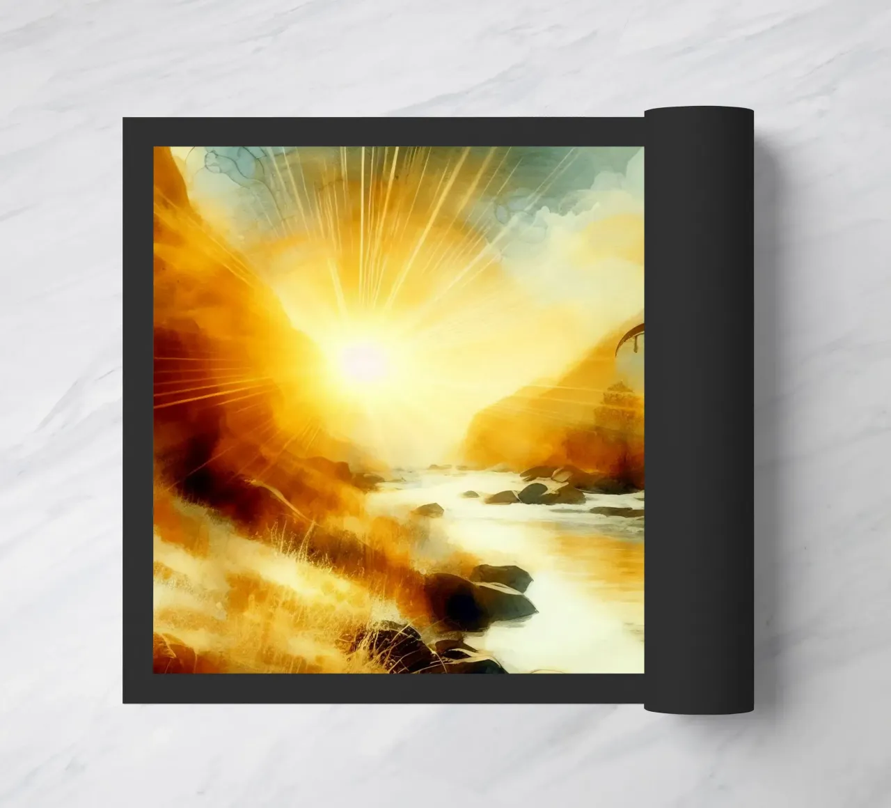 Om & Natura - Bach - Stile acquerello zerbino da spiritual