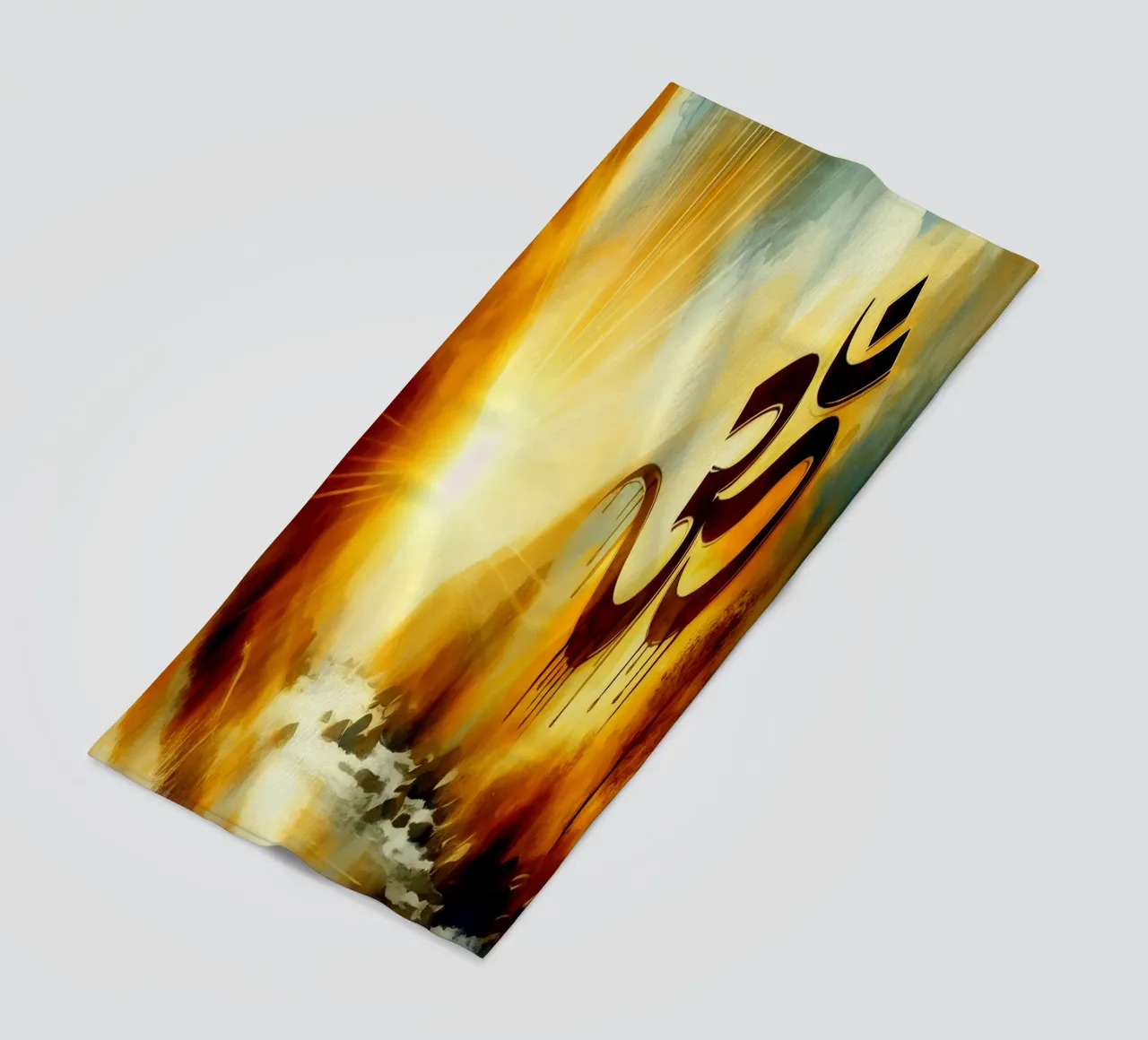 Om & Natura - Bach - Stile acquerello telo mare da spiritual