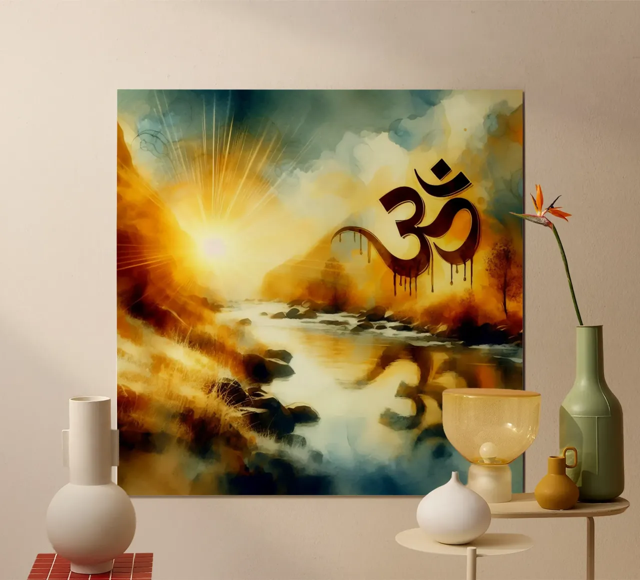 Om & Natura - Bach - Stile acquerello carta hahnemühle da spiritual