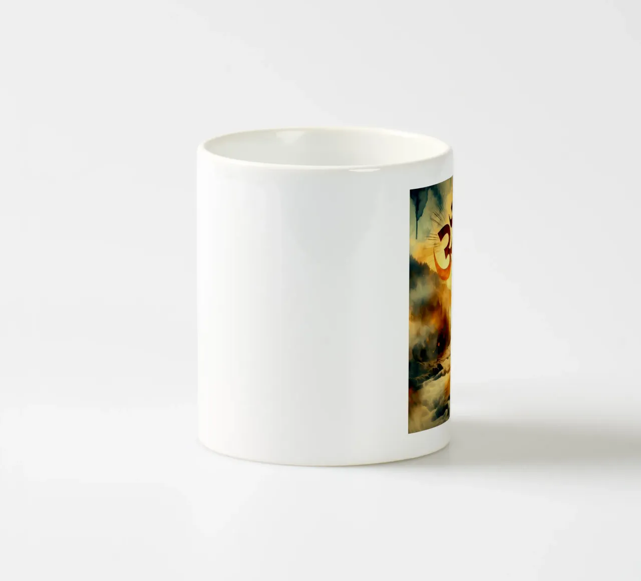 Om & Natura - Bach - Stile acquerello tazza in ceramica da spiritual