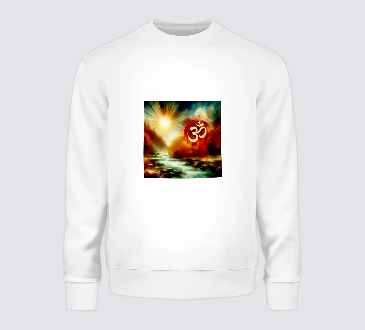 Om & Nature - Bach - Watercolour style sweatshirt by spiritual