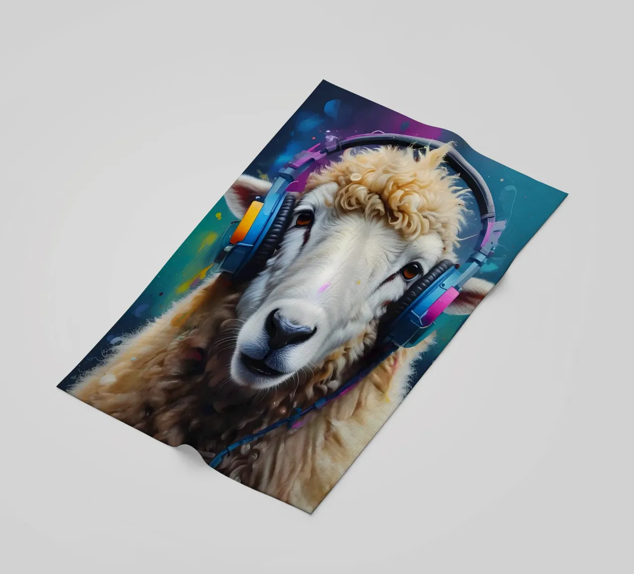 Pecore in cuffia telo mare da MakArena