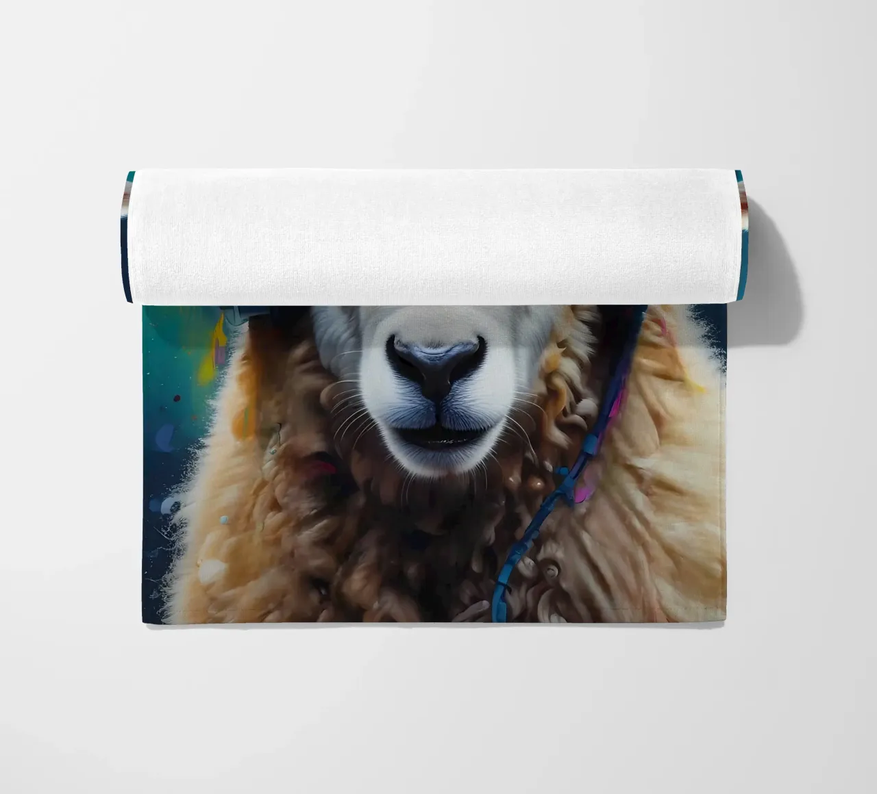 Pecore in cuffia telo mare da MakArena