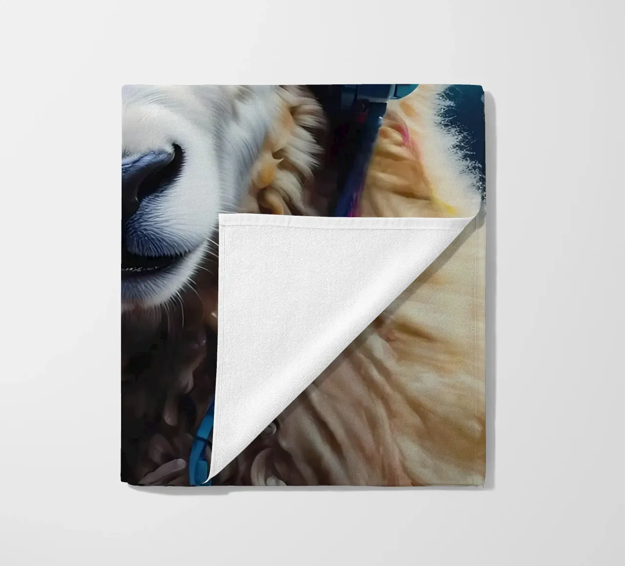 Pecore in cuffia telo mare da MakArena